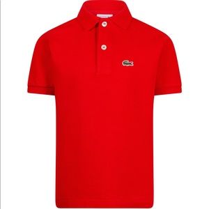 Men’s Red Lacoste Polo Slim Fit